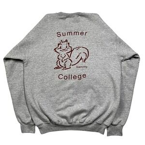 Vintage Champion Elon College Summer Sammy Squirrel Graphic Sweatshirt Crewneck